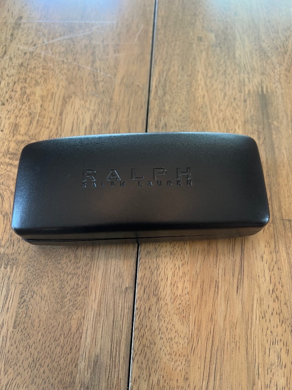 Ralph Lauren Eye Sunglass Case Only Black with Red Lettering